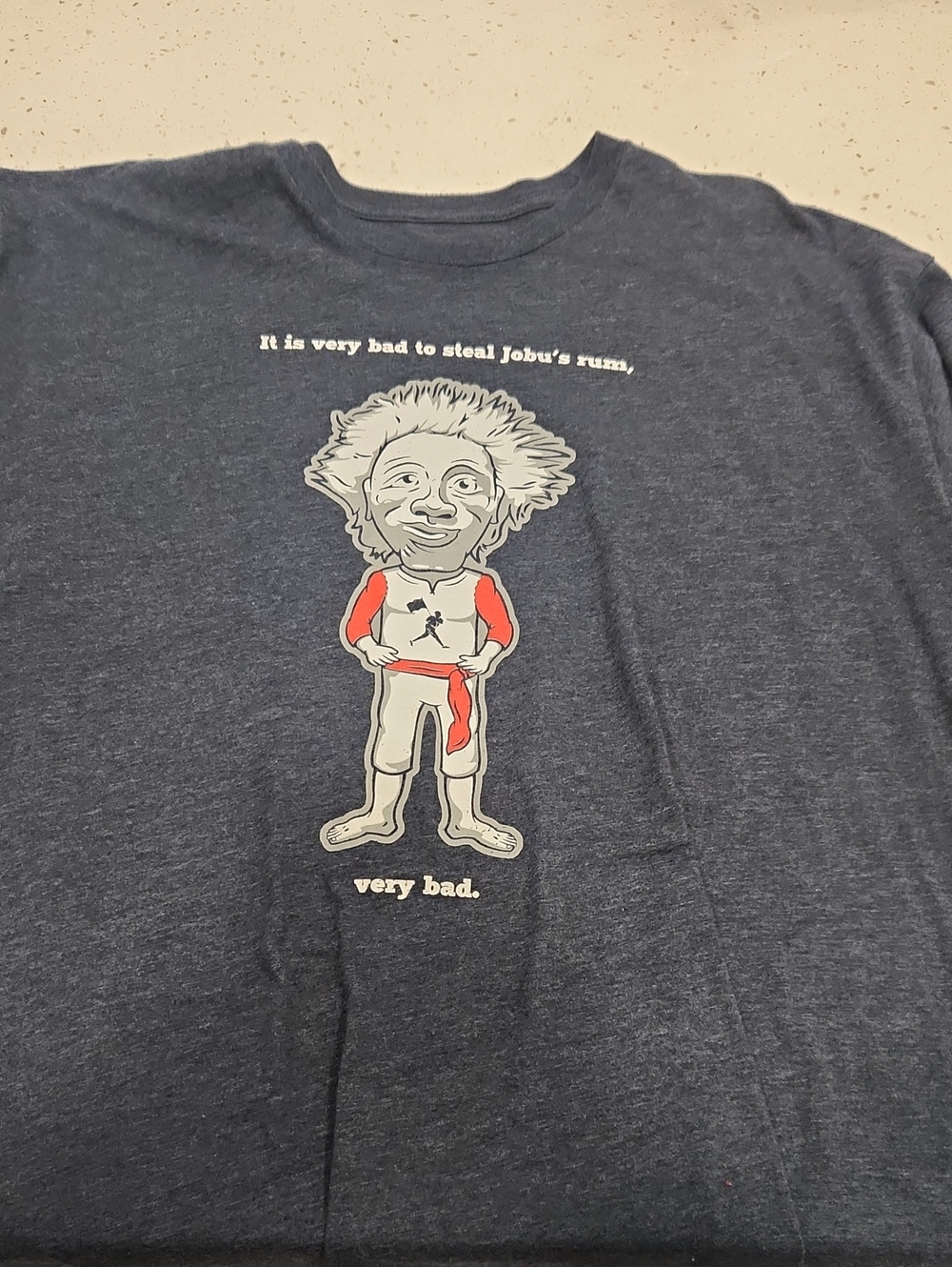 Mens' Graphic T-Shirt in Charcoal with Cartoon Print